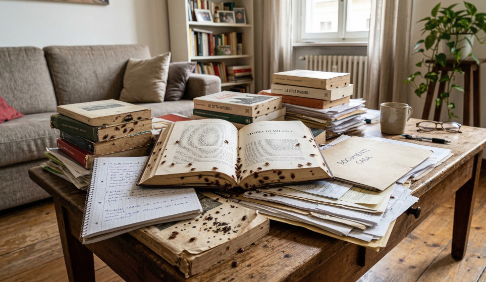 Come trattare e isolare i libri e i documenti infestati dalle cimici da letto